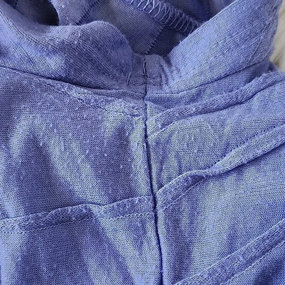 Simply Vera Vera Wang lilac cap sleeve tee with detail - Picture 9 of 13